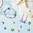 thumbnail image 4 of 1box 120pcs 6 styles Turquoise Dyed Beads Strands Fuel Injection Effect Starfish & Sea Turtle Mixed color 13.5~18x13.5~15x5~8mm Hole: 1~1.6mm 20pcs/style, 4 of 9