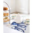 thumbnail image 7 of Navy Blue Octopus Coastal Dish Towels Set, Waffle Weave Kitchen Towels 4 Pieces, Nautical Summer Beach Ocean Microfiber Hair Face Bath Tea Towel Absorbent Quick Drying Cleaning Dish Cloths, 12"x12", 7 of 7