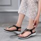 thumbnail image 4 of Sandalias nuevas Sandalias de playa con hebilla de metal para mujer Sandalias de mujer con tacón de cuña a la moda Sandalias casuales para mujer Wmkox8yii sa4231, 4 of 5
