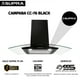 thumbnail image 2 of Campana Extractora Decorativa De Pared En Cristal Curvo Negro De 76 Cm SUPRA CC-76-BLACK, 2 of 7