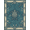 Teal Blue Cream, Pattern 3, variant on ODIKA Oceanic Compass Turtle Motif Seafoam Wave Frame Map Pet Friendly & Kids Safe Play for Playroom, Bedroom, Reading Nook