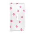 thumbnail image 2 of Yayeee Toggle Light Switch Wall Plate 1-Gang 4.5"x2.7" Home Decorative Outlet Cover, Pink Polka Dots, 2 of 7