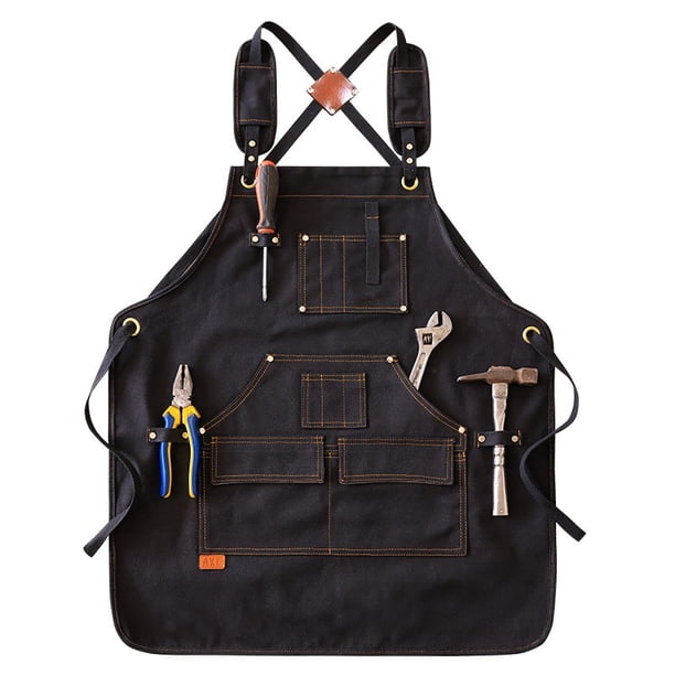 Canvas Apron Barber Cafe Gardening Carpentry Restaurant Waiter Work Clothes