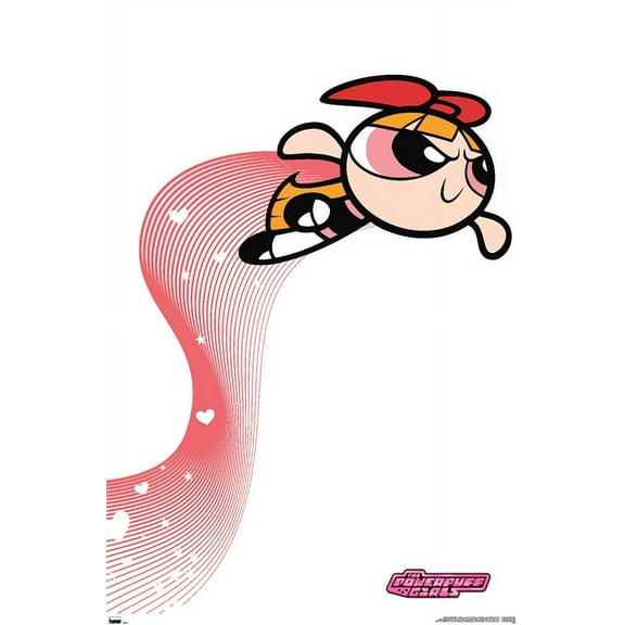 The Powerpuff Girls - Blossom Heart Lines Wall Poster, 22.375" x 34"