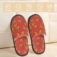 thumbnail image 2 of Slippers for Women, Pizza Cartoon Womens Slippers Fuzzy Winter House Shoes, Soft Anti-Skid Slippers Indoor and Outdoor, 2 of 7