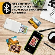 Zink Kodak Step Wireless Mobile Photo Printer Compatible with iOS & Android, NFC & Bluetooth - White