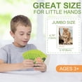 thumbnail image 5 of BenBen Go Fish Card Game for Kids 3+, 104 Cards, Jumbo Size, Safari Animal Learning Playing Cards, 5 of 8