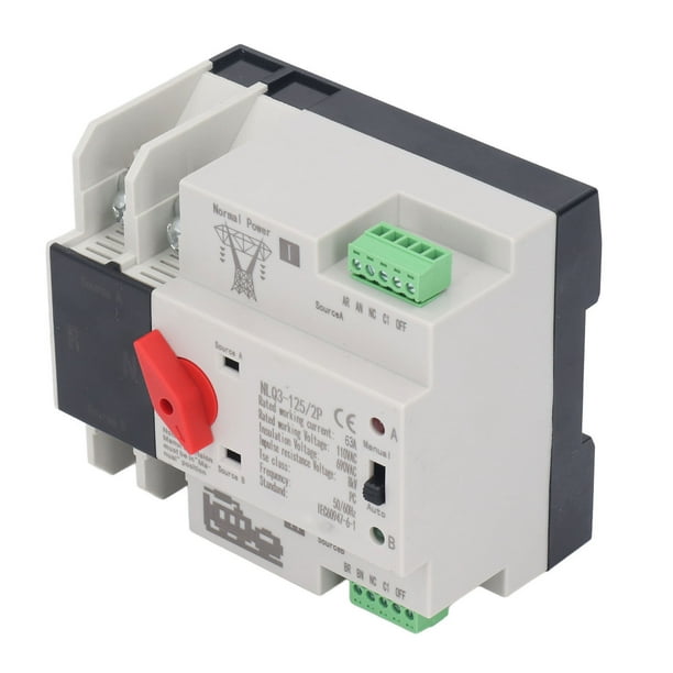 Interruptor De Transferencia Automática De Doble Potencia, Interruptor De Transferencia 63A 2P Para Fábrica