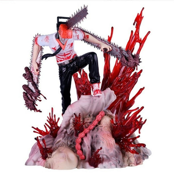 Figura de juguete de la colección Mans Denji Anime, 26 cm, motosierras