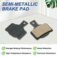 thumbnail image 4 of 4set Disc Brake Pad 1.19" x 1.32" Semi-Metallic Bike Brake Pads with Pin for BB7 M355 M446 M640 Mountain Road Bikes, Black, 4 of 7
