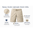 thumbnail image 7 of Men’s Cargo Shorts Casual Cotton (36, Gray), 7 of 7