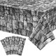 thumbnail image 1 of Mantel Irenare Stone Wall para fiestas medievales, 274 x 137 cm, paquete de 4, 1 of 9