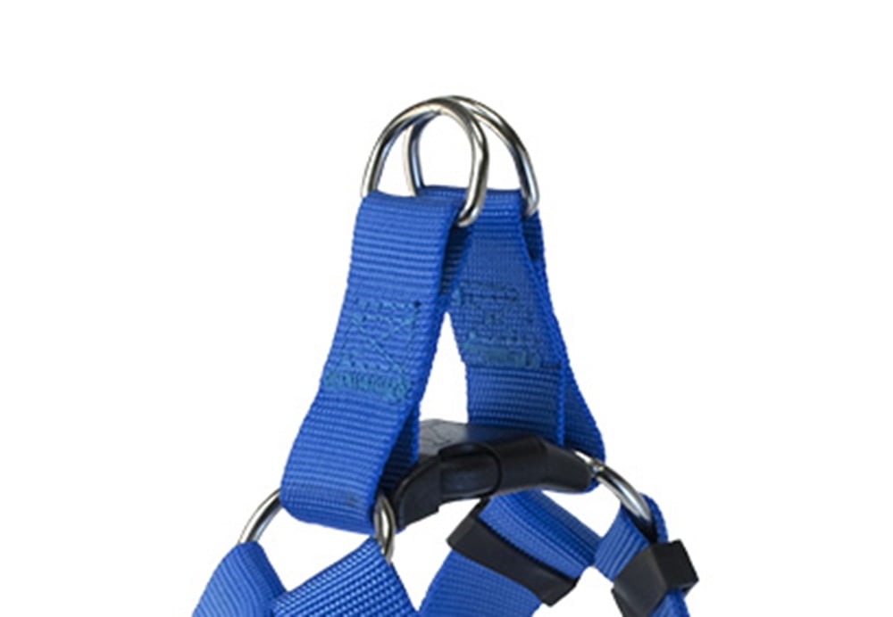 Pet Champion Extra Small/ Small 8-14 inch Chest Bold Polyester Step-In Halter Dog Harness, Royal Blue