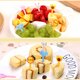 thumbnail image 5 of Matsuzay Tenedor de fruta para niños, 10 piezas, portátil, colorido, reutilizable, lavable, con forma de Animal Adorable, tenedores para Mostrada, 5 of 6