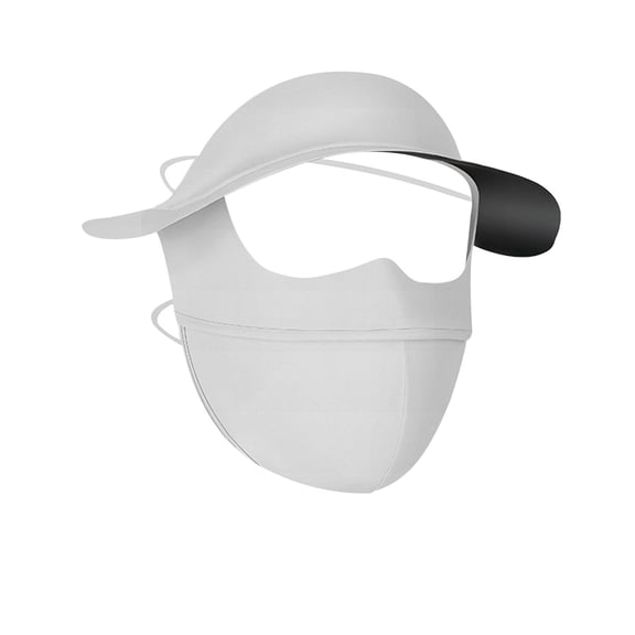 ZQUUVOU Women's Face Cover Sunscreen Face Gini Mask Face Mask Eye Protection UV Protection Veil Sun Hats for Driving Cycling Gray