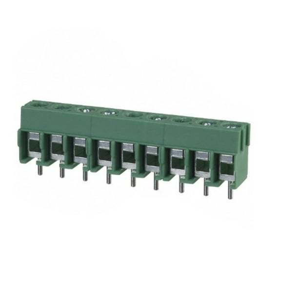 Pack of 5 1935239 Terminal Block 9 Position Wire to Board Horizontal with Board 0.197 (5.00mm) Through Hole