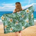 thumbnail image 4 of Kuiaobaty Plumeria Monstera Print Car Seat Cover Towels with Storage Bag Soft Breathable Car Seat Covers for Front Seats Multi-Purpose Sweat Towel, 60 x 33 Inch, 4 of 7