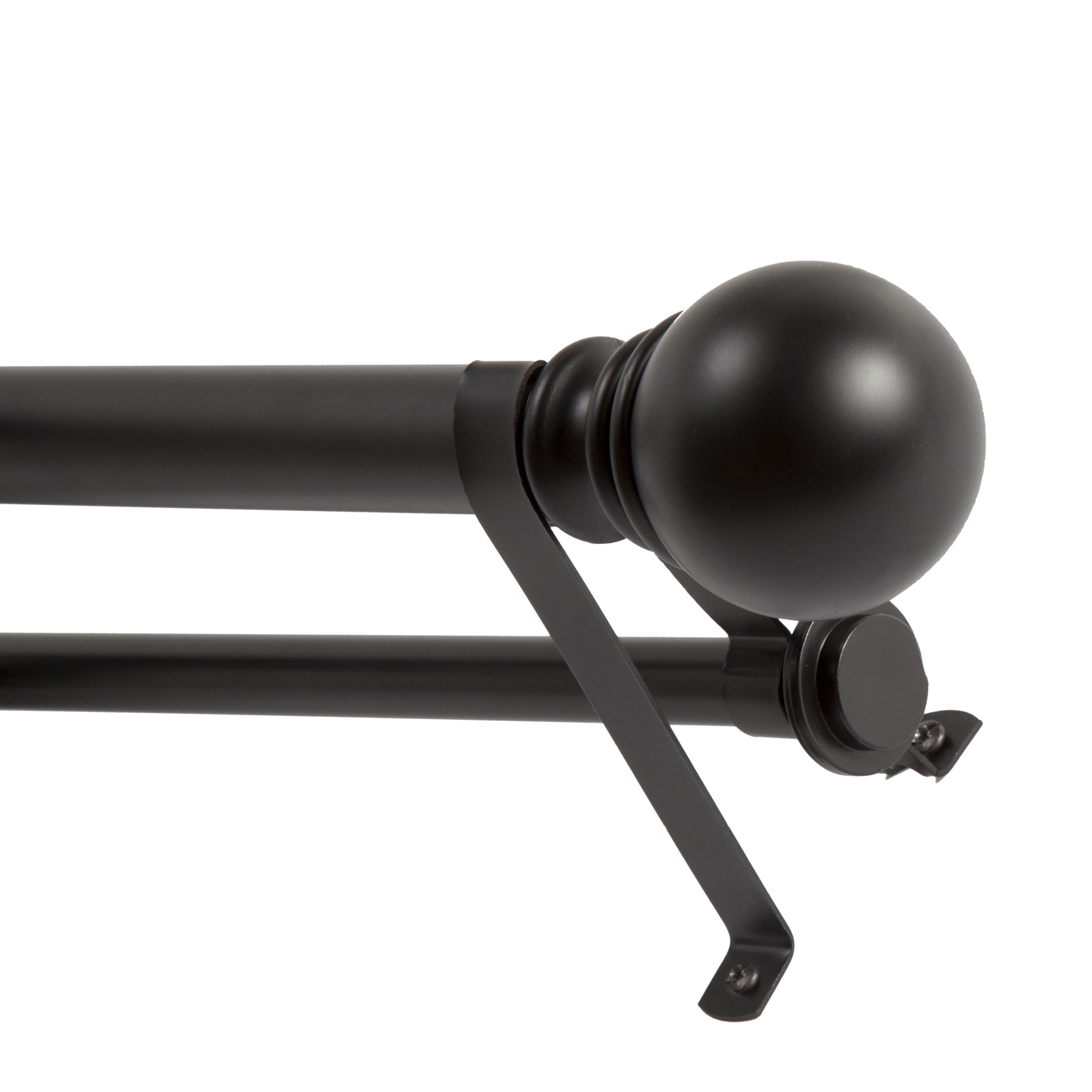 Kenney Layla 1 Value Decorative Window Double Curtain Rod 30 84 Kenney Layla 1 Value Decorative Window Double Curtain Rod 30 84 Black Com
