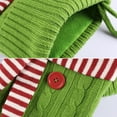 thumbnail image 6 of Knitted Christmas Stockings, Holiday Stocking Decor, Personalized Large Christmas Stocking with Pockets and Hanging Loop, Soft Thick Cotton Fabric in Red Green White, 15.8x7.8 Inch, 6 of 8