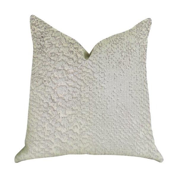 Iceberg Mystique Jeter Oreiller dans les Tons Blancs et Argent & 44; 22 x 22 Po.