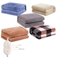 thumbnail image 2 of Manta eléctrica para 2 personas, calentador de cama de 220V, 2 modos, interruptor de temperatura, colchón eléctrico, alfombrilla de calefacción, termostato, 2 of 4