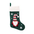 thumbnail image 5 of Paquete de 4 calcetines de Navidad, calcetines de Navidad de punto de cable rústico de gran tamaño en rojo y verde, para decoraciones de temporada de vacaciones familiares JAMW Sencillez, 5 of 5
