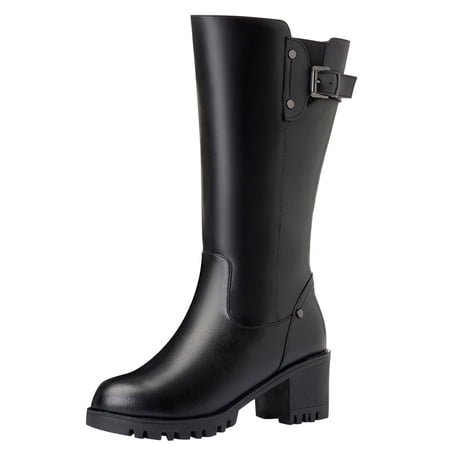 

Fashion Women s Shoes Breathable Chunky High Heels Retro Zipper Short Boots