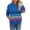 Blue Sweatshirts, variant on Qgtaibl Casual Sweatshirts for Women Rainbow Stripe Print Crew Neck Pullover Drop Shoulder Long Sleeve Soft Lightweight Daily Shirt Pink XL
