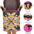 thumbnail image 3 of 50-liter Large Capacity Laundry Basket Sealed and Dustproof Easy Carry Handles Applicable to Laundry Room Bedroom Bathroom College Dorm Mantra Pattern, 3 of 7