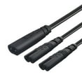 thumbnail image 5 of IEC320 C8 2Pin Male to 2xC7 Female Y Split Power Cable C8 to 2 C7 IEC320 2Pin Figure 8 Male to 2 Female Cord, 5 of 9