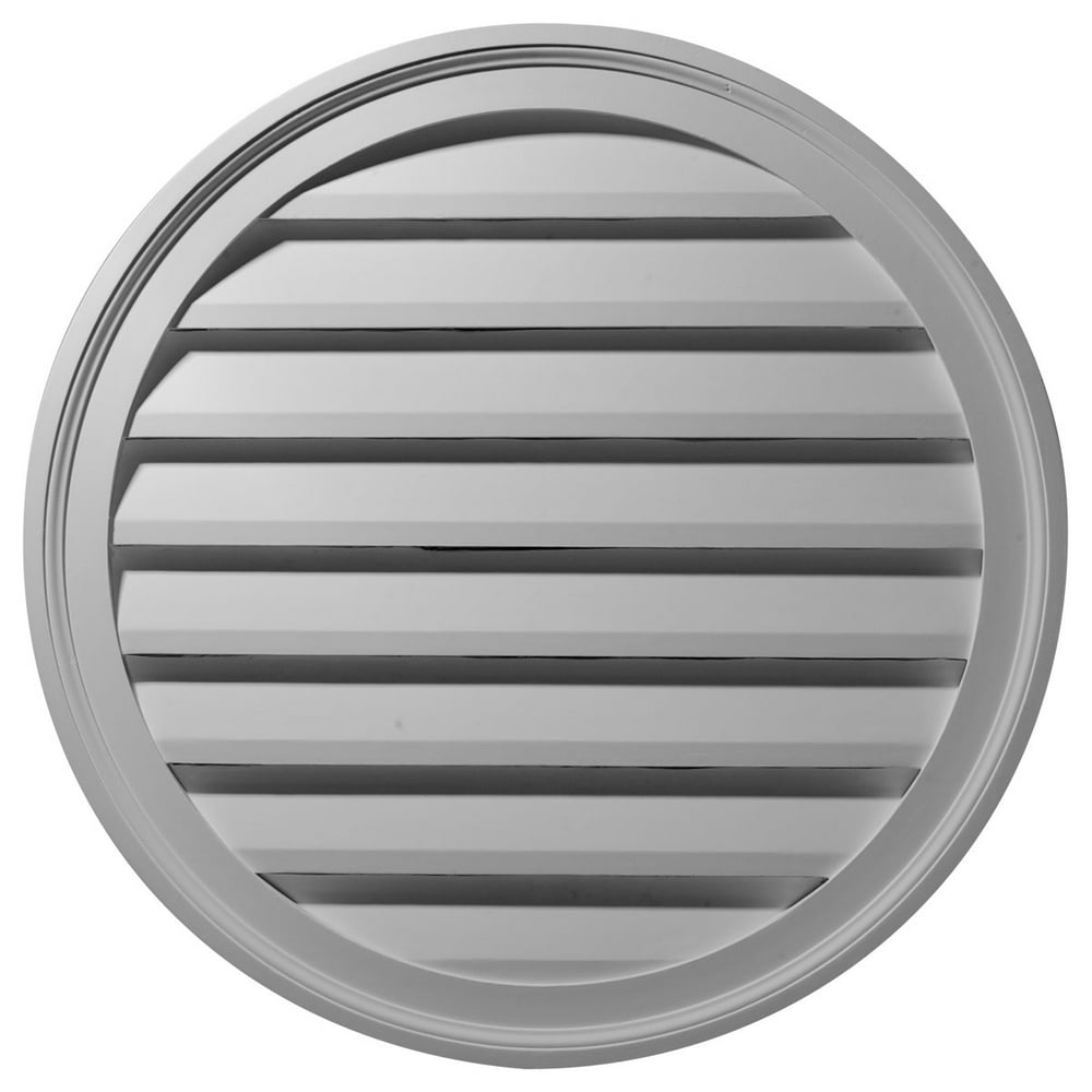 36"W x 36"H x 2 5/8"P, Round Gable Vent Louver, Functional Walmart