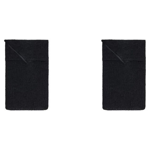 Cateissary Exfoliating Soap Bag Scrubber Skin Rubbing Foaming Bubble Tool Holders Make Bathing Accessory Holder Exfoliator for Home Negro 2piezas