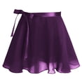 thumbnail image 4 of Sxiwei Girls 2Pcs Ballet Dance Outfits Classic Tank Top Tied Skirted Leotard for Gymnastics Ballet Dark Purple S, 4 of 7