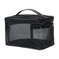 thumbnail image 7 of Chmadoxn Mesh Makeup Bags Mesh Cosmetic Bag Portable Travel Organizing Zipper Pouch Toiletries Makeup Pouches for Home Office Travel Accessories (Black/1pc), 7 of 7