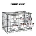 thumbnail image 6 of Barhoo Stainless Steel Hanging Dog Bowl for Crate Cage Fixed Mountable Food Water Dish Elevated Feeder Elevated Pet Bowl Non Slip Durable Easy Cleaning Small Medium Large Dogs Cats Rabbits, 6 of 7