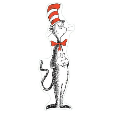 Eureka Giant Cat in the Hat Bulletin Board Decorations, Multicolor