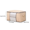 thumbnail image 3 of RYRDWP Heavy Duty Storage With Reinforced Handles Extra Large Storage Bags For Clothes Tote Bag Double Zipper For Space Saving Travel, 3 of 6
