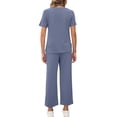 thumbnail image 5 of Set de salón Outfit XIEERDUO Travel de 2 piezas para mujer, azul XL, 5 of 5