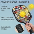 thumbnail image 2 of Pickleball Paddles Set,Pioneer Flower Floral Print Pattern Fiberglass Surface Pickleball Racket Set with 2 Indoor Outdoor Pickleball Balls and Pickleball Bag,Pickle-ball Equipment, 2 of 6