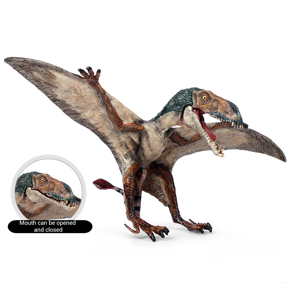 Jurassic Simulation Dinosaur World Pterosaur model new pteropterus pterodactyl children's solid plastic toy - image 4 of 7