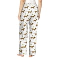 thumbnail image 3 of Goofa Dachshund Going To Play Tennis Printed Soft Pajama Pants for Women, Wide Leg Comfy Casual Lounge Yoga Pants-Large, 3 of 9
