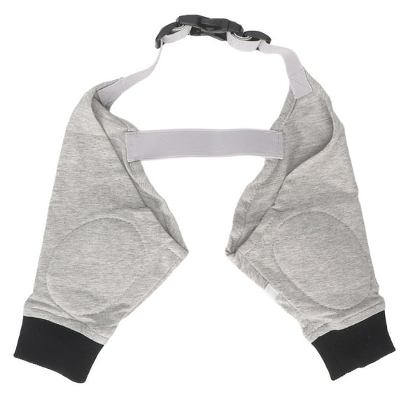 Protector de codo para perro, transpirable, ajustable, para la parte delantera de la pata, para cachorros, color gris y negro, talla XL