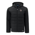 thumbnail image 2 of Men's Cutter & Buck  Black Ohio State Buckeyes Evoke Hybrid Eco Softshell Recycled Full-Zip Hoodie Jacket, 2 of 3