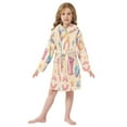 thumbnail image 6 of FORMRS Niños Bathrobe Unisex Hooded Robe Soft Plush Pajamas Sleepwear, Size 4-6T, Blue Beach Toys Pattern, 6 of 7