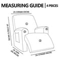 thumbnail image 6 of TOPCHANCES Recliner Sofa Slipcover, 8 Pieces Stretch Jacquard Fabric Sofa Covers, Non-slip Couch Protector, Friendly to Pets (Light Gray, For 3-Seater Sofa), 6 of 12