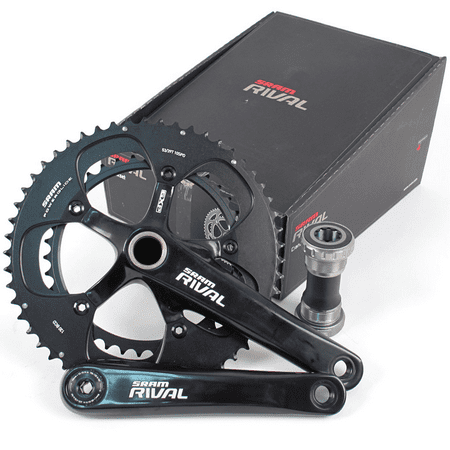 SRAM Rival Crankset with GXP Bottom Bracket Black 172.5mm 53-39T Road Bike