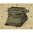 thumbnail image 2 of Appleman, Sam 32x26 Gold Ornate Wood Framed with Double Matting Museum Art Print Titled - Vintage Typewriter, 2 of 4
