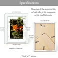 thumbnail image 4 of Kromapolis 6x8 Picture Frame Set of 2, Photo Frame with HD Plexiglass, Display 6x8 Pictures, Gallery Wall Picture Frames for Wall and Tabletop Decoration, White, 4 of 8