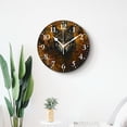 thumbnail image 4 of 14 Inch Wall Clock Battery Operated Silent Clock Decorative for Office, Kitchen, Outdoor, Living Room，Wolf Animals Amazing, 4 of 4