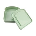 thumbnail image 3 of 3xBento Lunch Box Sandwich Toast Bento Box Para La Cocina Pesca Verde, 3 of 8
